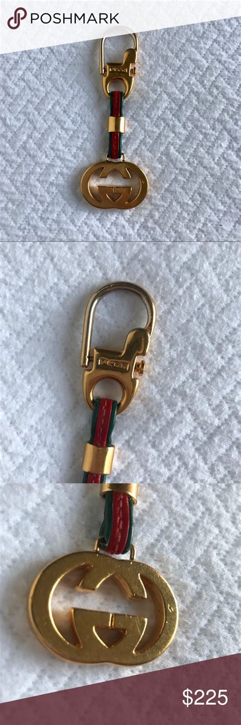 gucci nylon key ring|vintage gucci key holder.